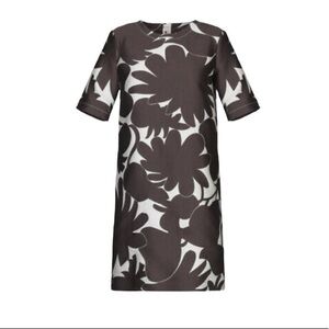 Marni Avery jacquard brown cream dress nwt $1250